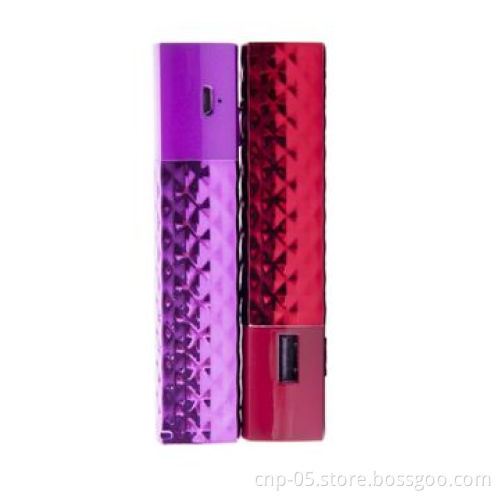 Power bank for mobile phone, mini, pretty, 2,200mAh, 18650 battery for charging your phone